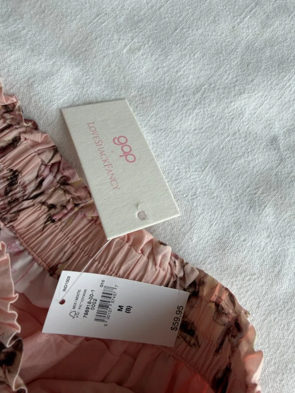 NWT Gap × LoveShackFancy Kids Floral Flippy Ruffle Skirt